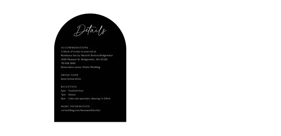 Wedding Invitation Shapes