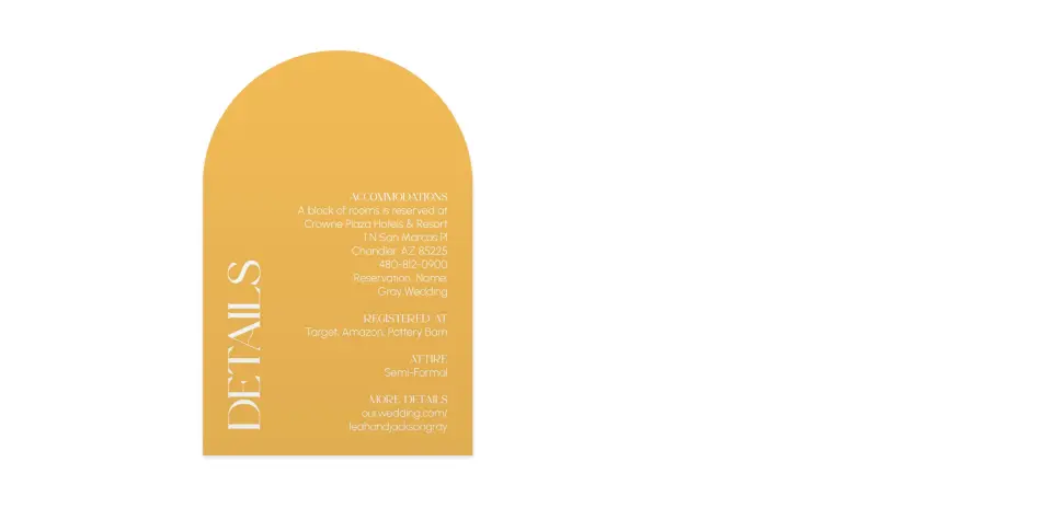 Wedding Invitation Shapes