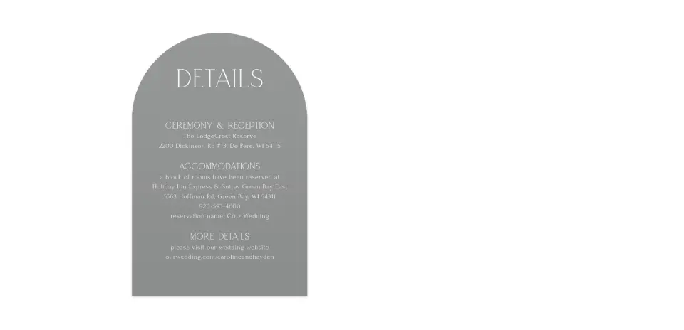 Wedding Invitation Shapes