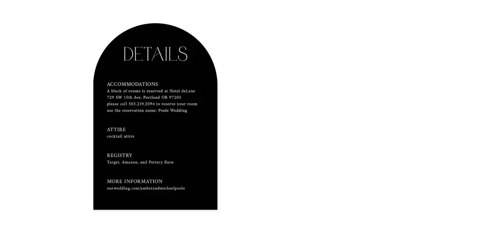 Wedding Invitation Shapes