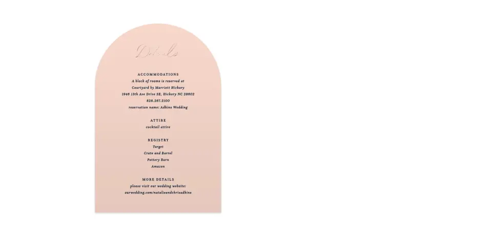 Wedding Invitation Shapes