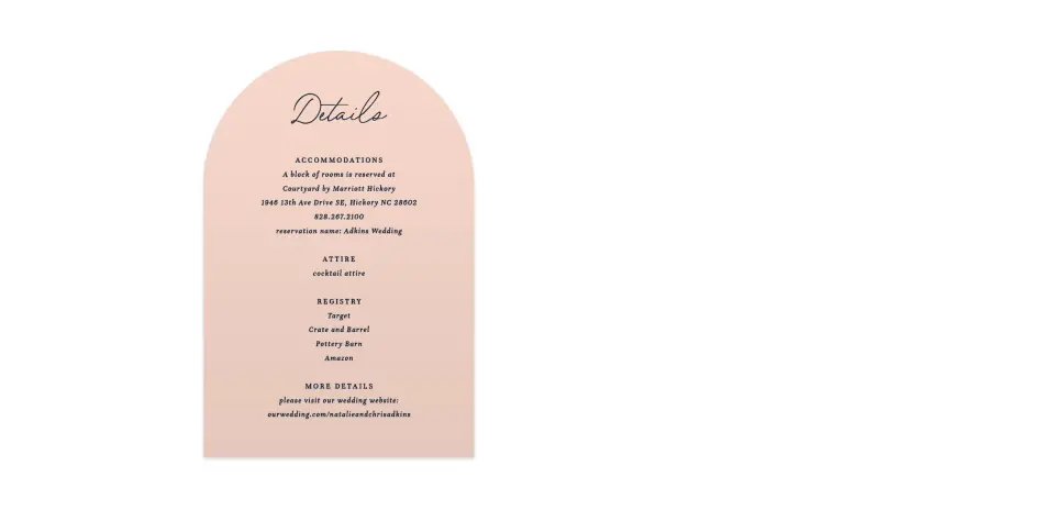 Wedding Invitation Shapes