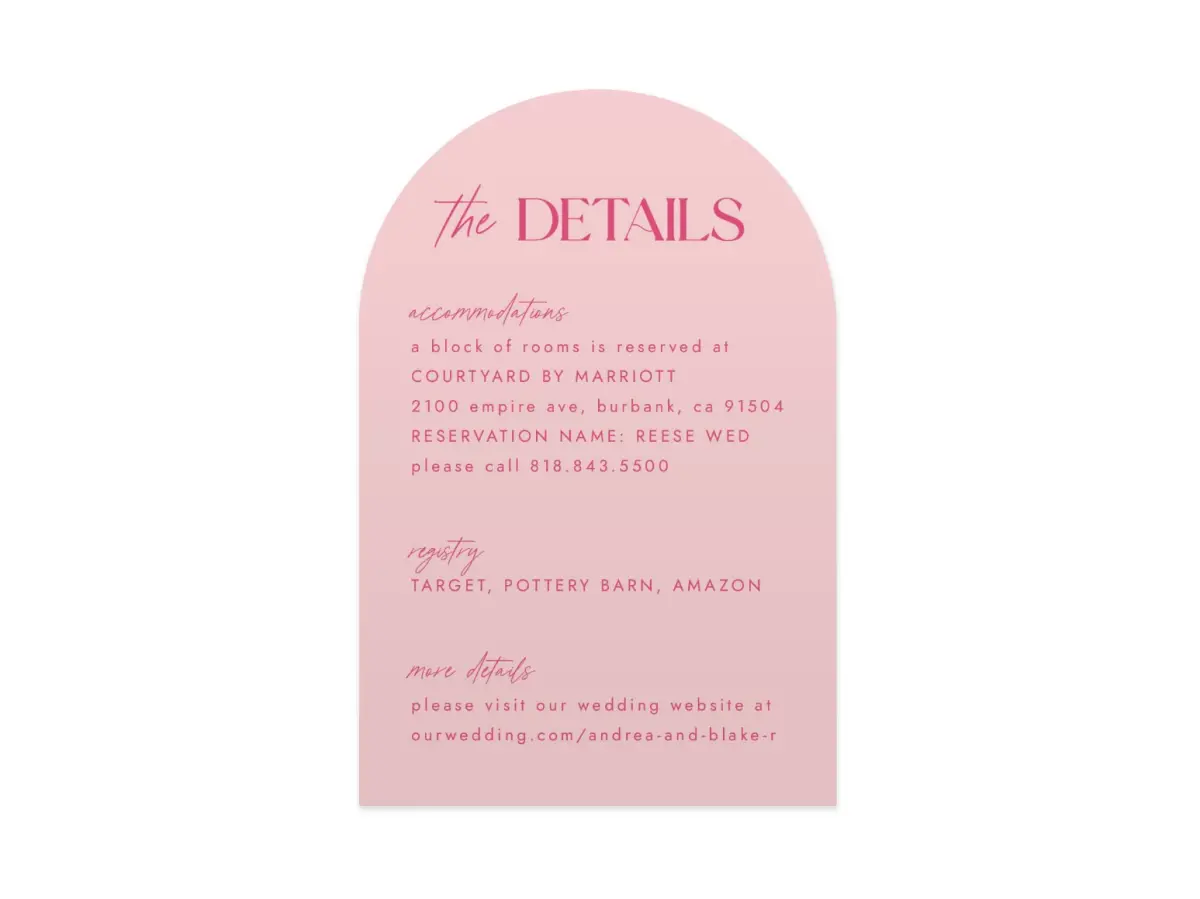 Wedding Invitation Shapes