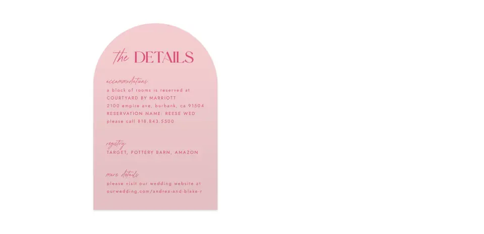 Wedding Invitation Shapes