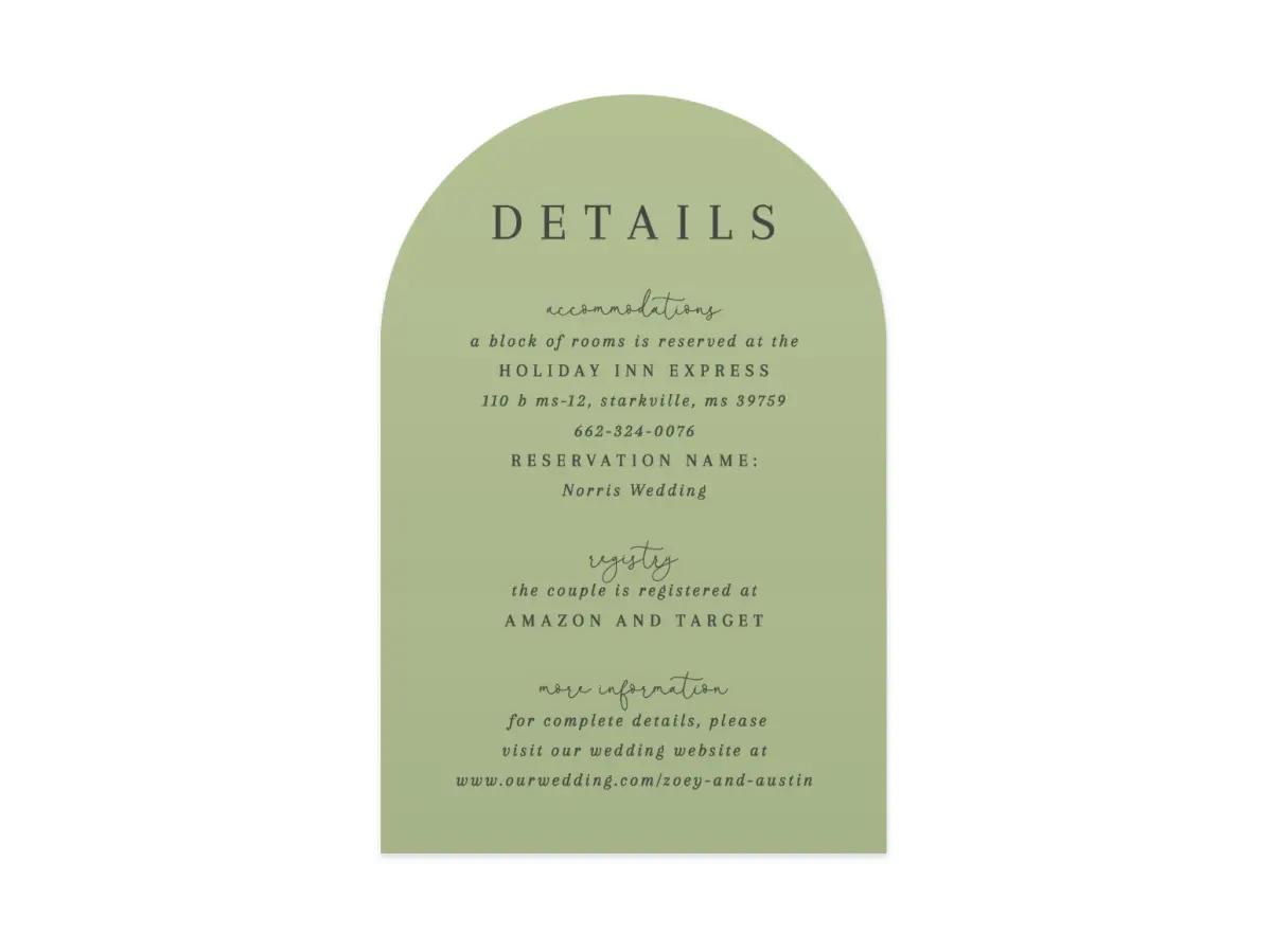 Wedding Invitation Shapes