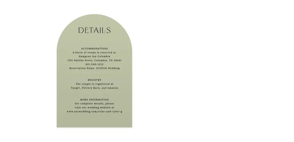 Wedding Invitation Shapes
