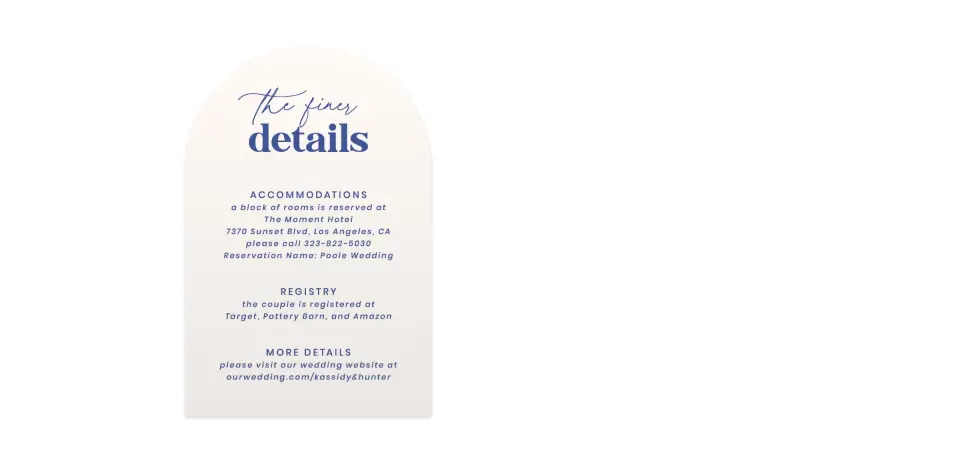 Wedding Invitation Shapes