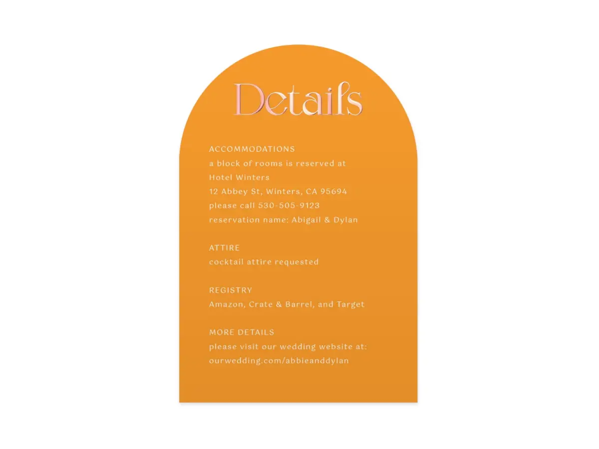 Wedding Invitation Shapes