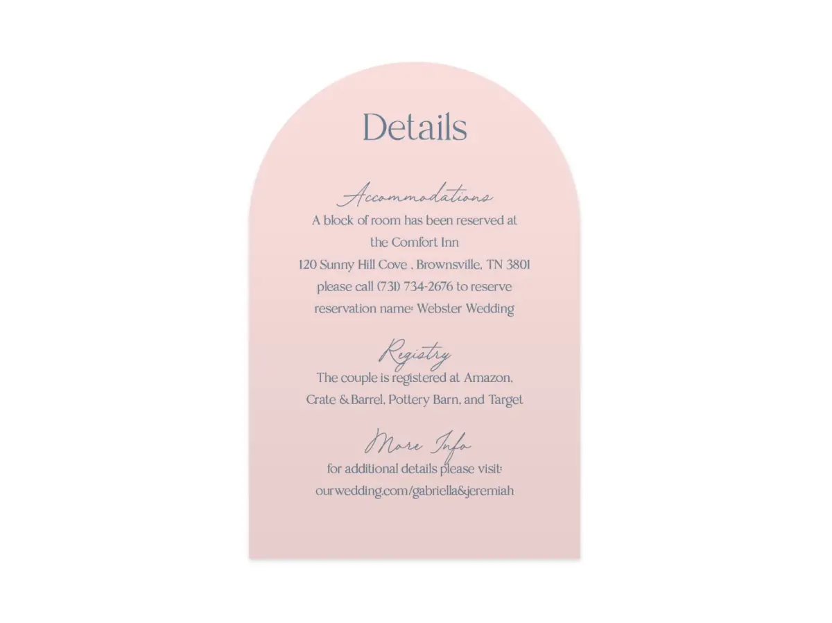 Wedding Invitation Shapes