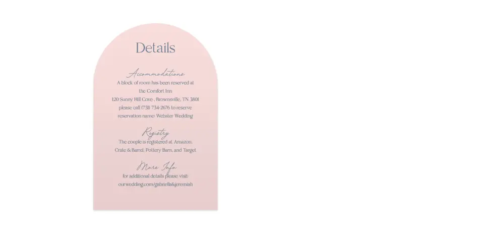 Wedding Invitation Shapes