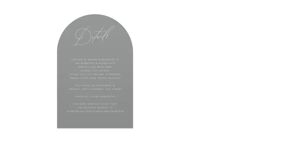 Wedding Invitation Shapes