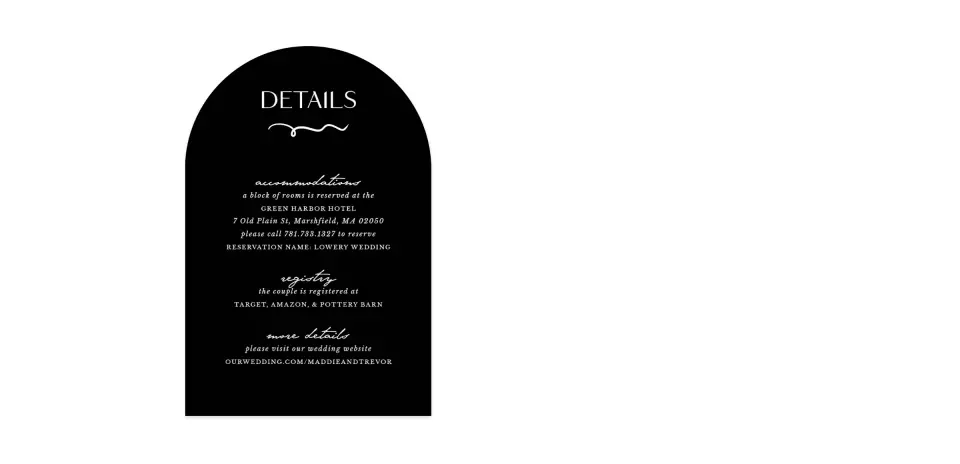 Wedding Invitation Shapes