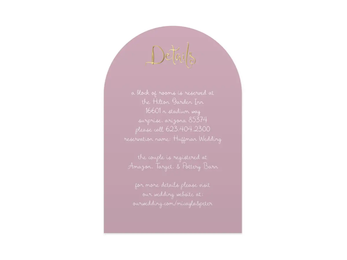 Wedding Invitation Shapes