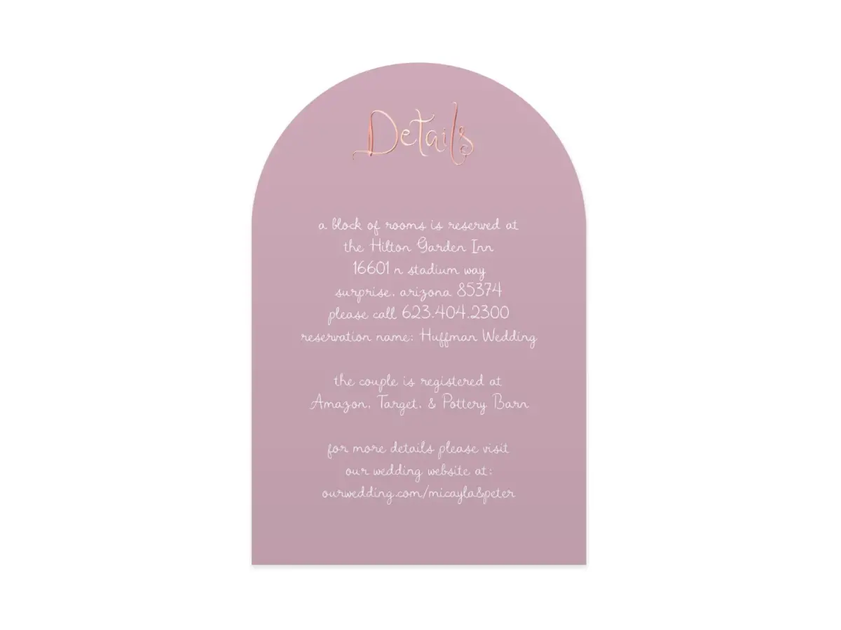 Wedding Invitation Shapes