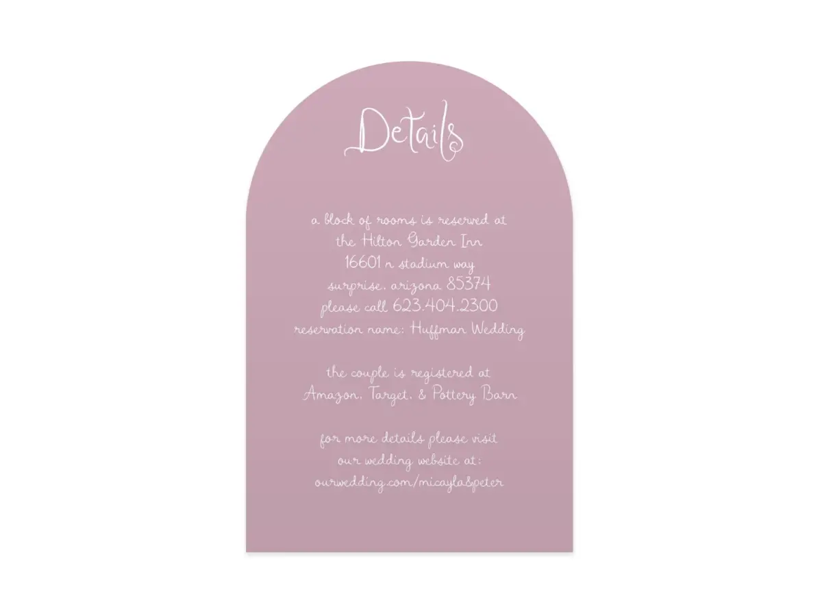 Wedding Invitation Shapes