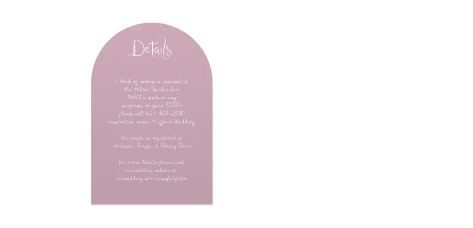 Wedding Invitation Shapes