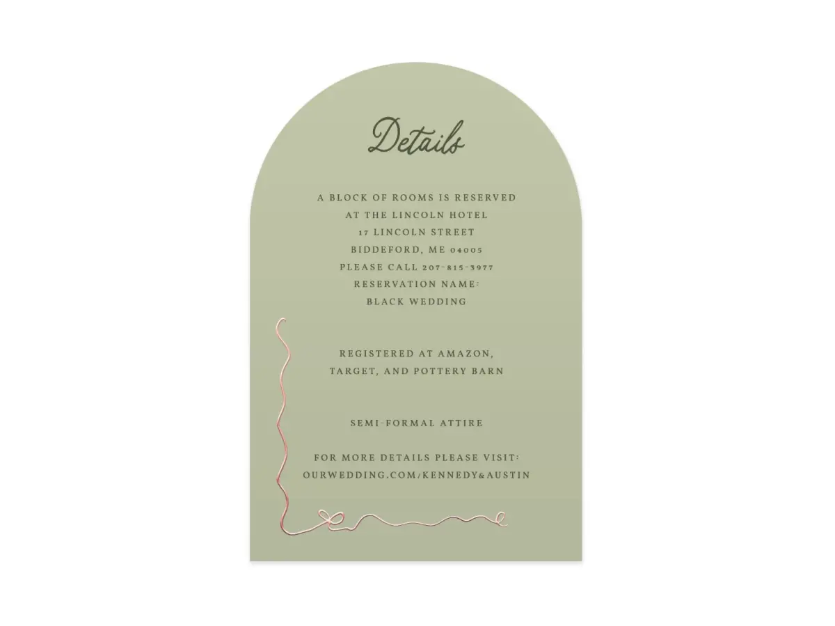 Wedding Invitation Shapes