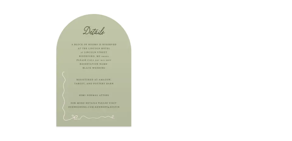 Wedding Invitation Shapes