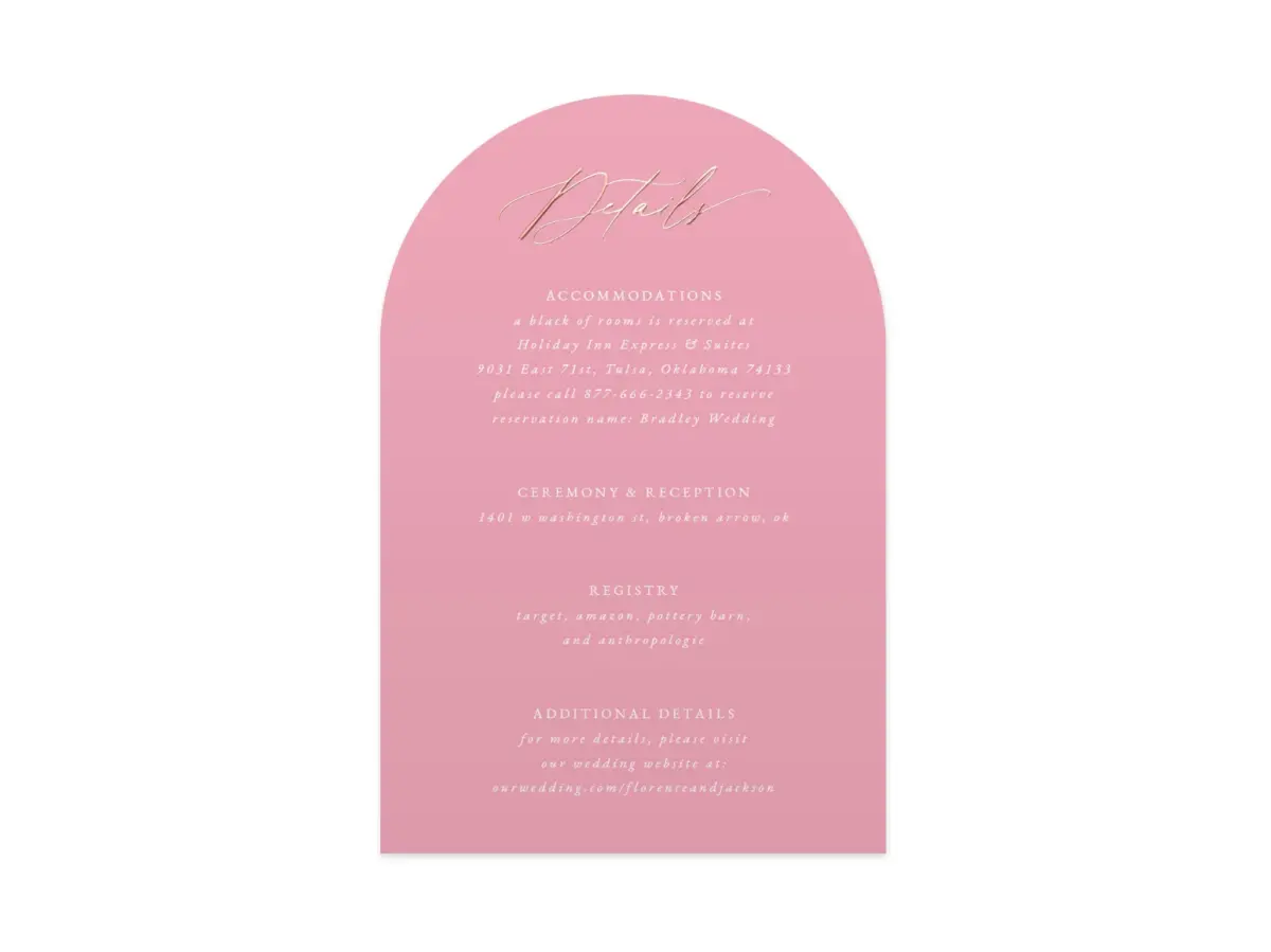 Wedding Invitation Shapes