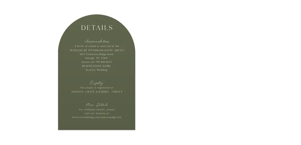 Wedding Invitation Shapes