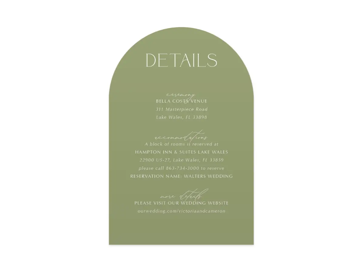 Wedding Invitation Shapes