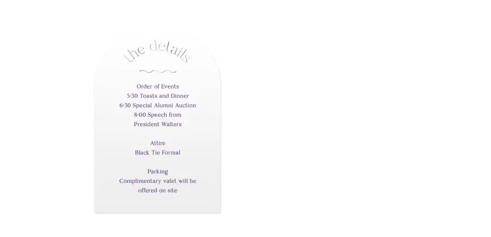 Wedding Invitation Shapes