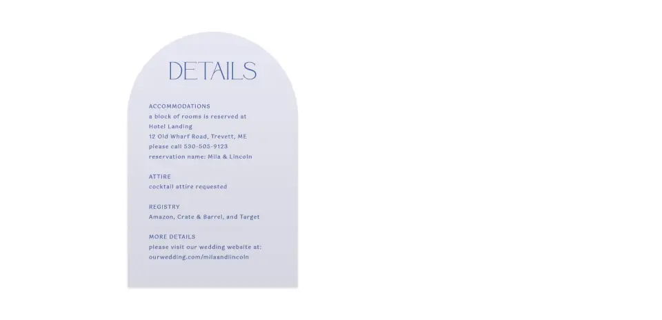 Wedding Invitation Shapes