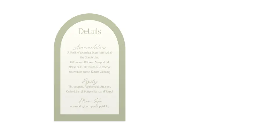 Wedding Invitation Shapes