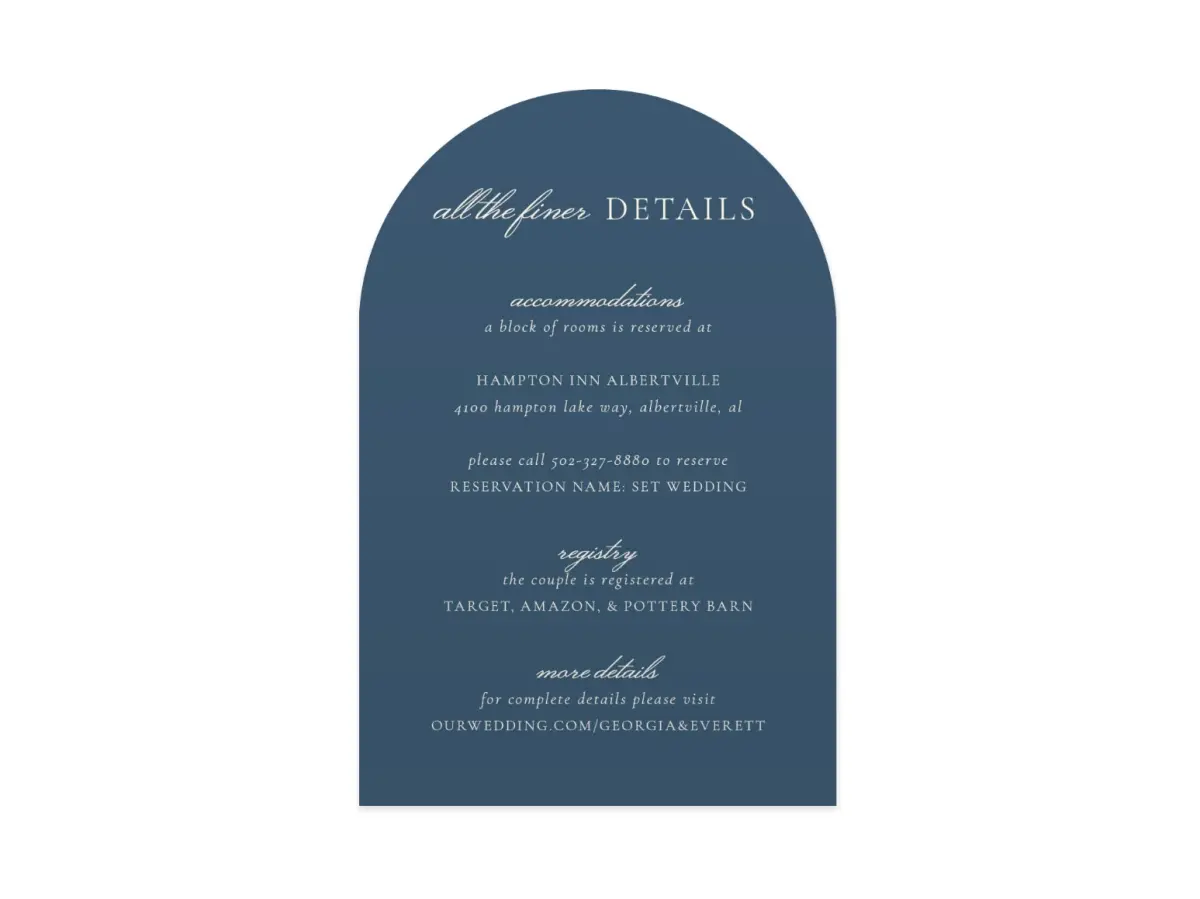 Wedding Invitation Shapes