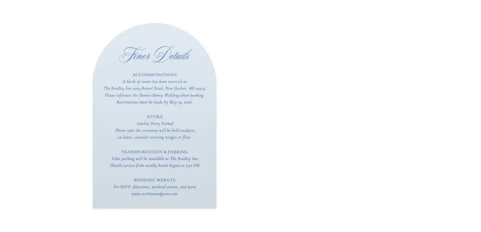 Wedding Invitation Shapes