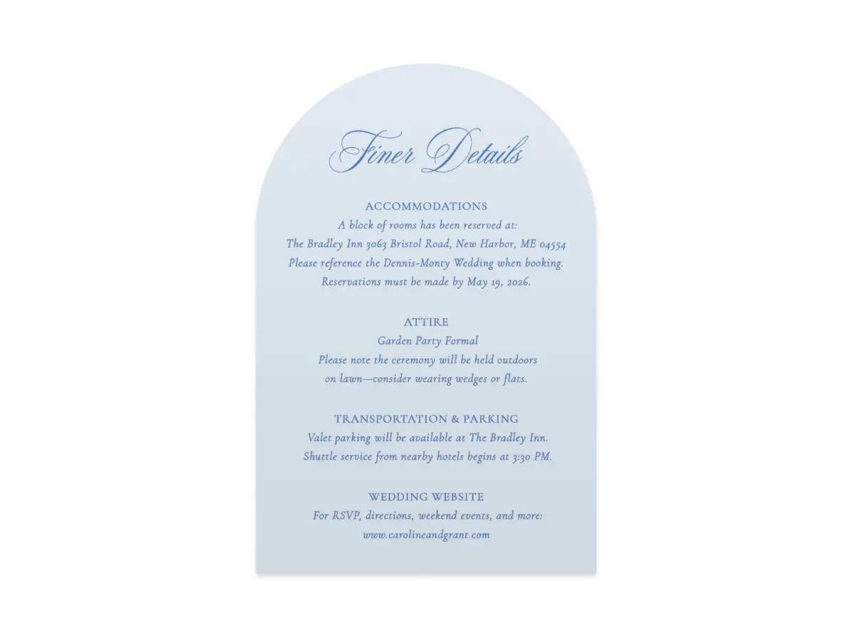 Wedding Invitation Shapes