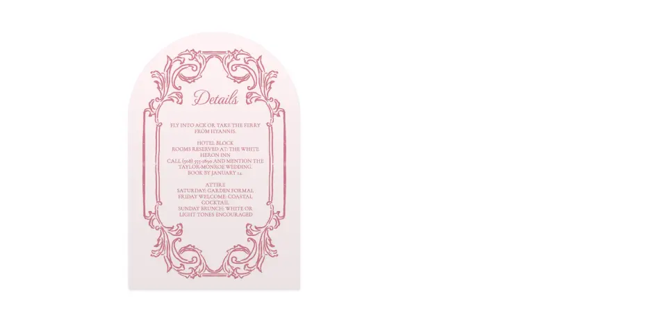 Wedding Invitation Shapes