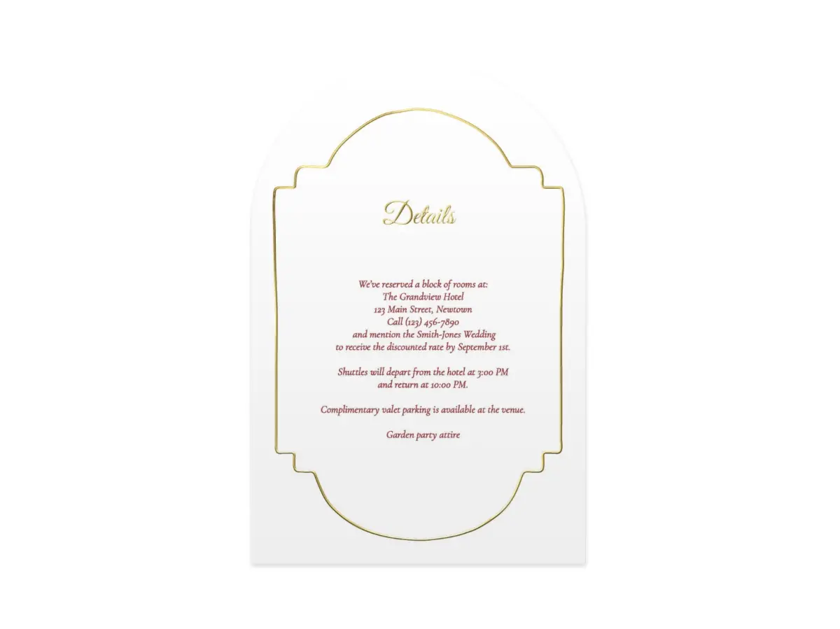Wedding Invitation Shapes