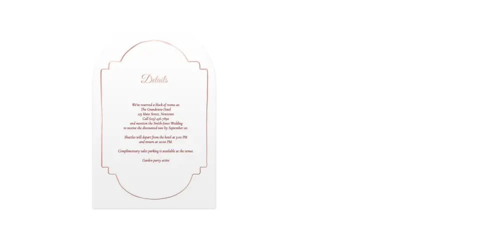 Wedding Invitation Shapes