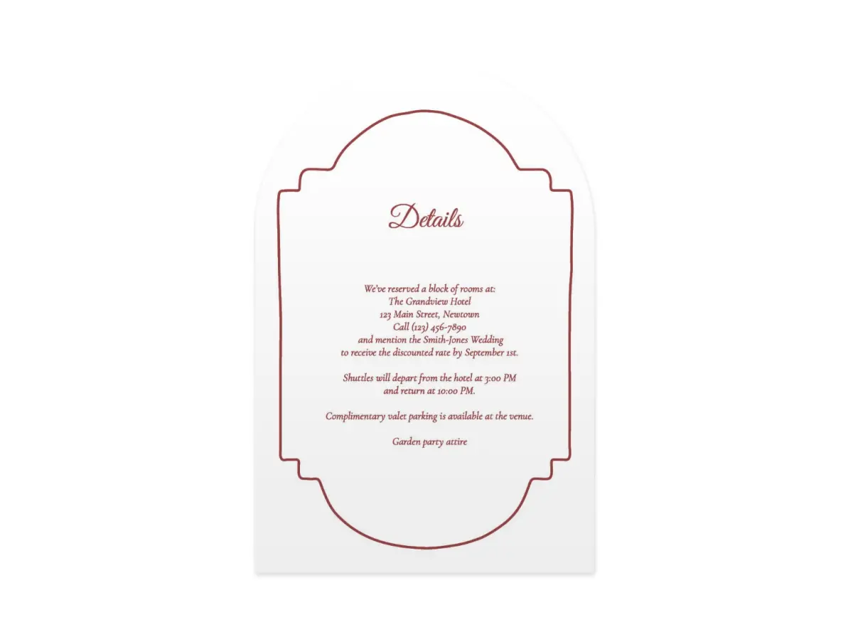 Wedding Invitation Shapes