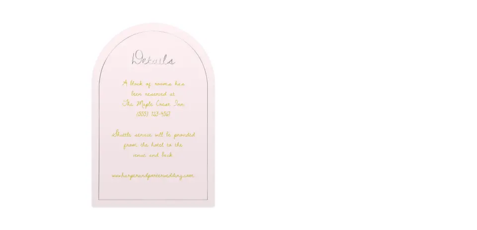 Wedding Invitation Shapes