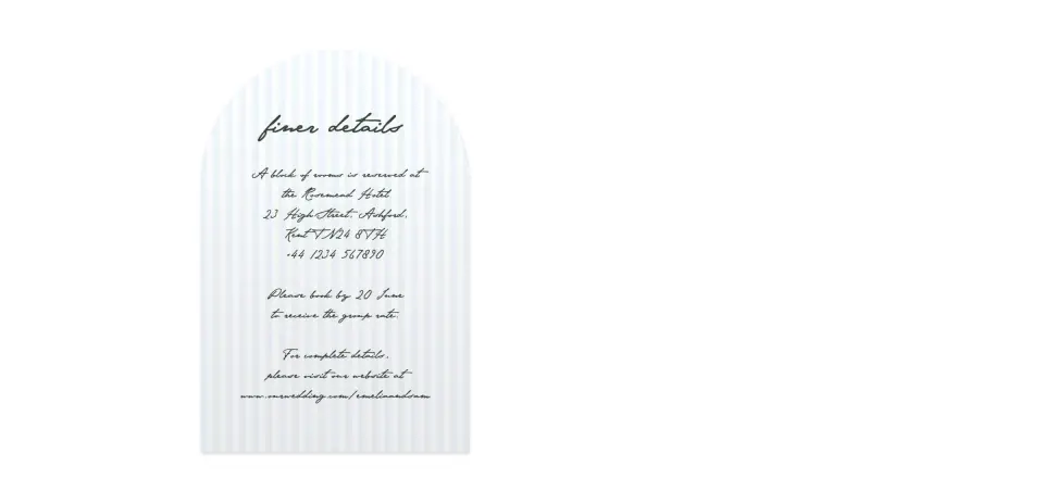 Wedding Invitation Shapes