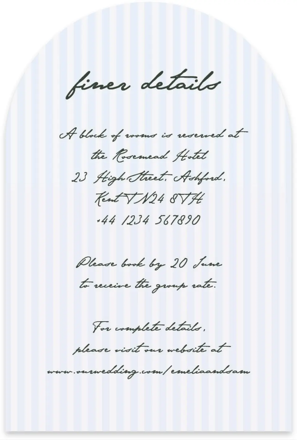 This is a 4" x 6" Wedding Invitation Enclosure Card called With Love printed in full color on Luxe Satin paper