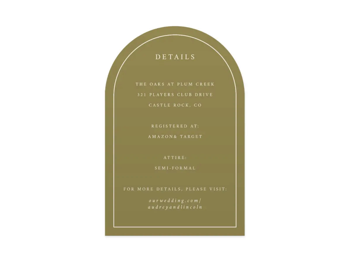 Wedding Invitation Shapes