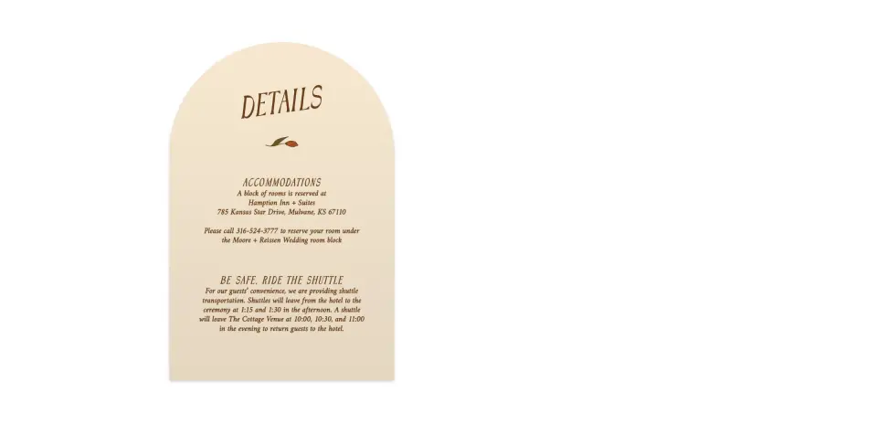 Wedding Invitation Shapes