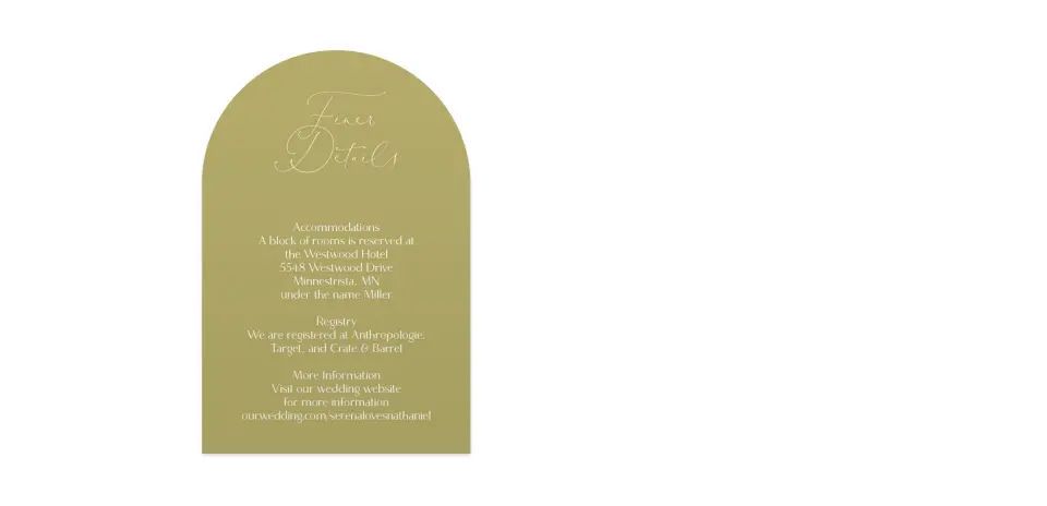 Wedding Invitation Shapes