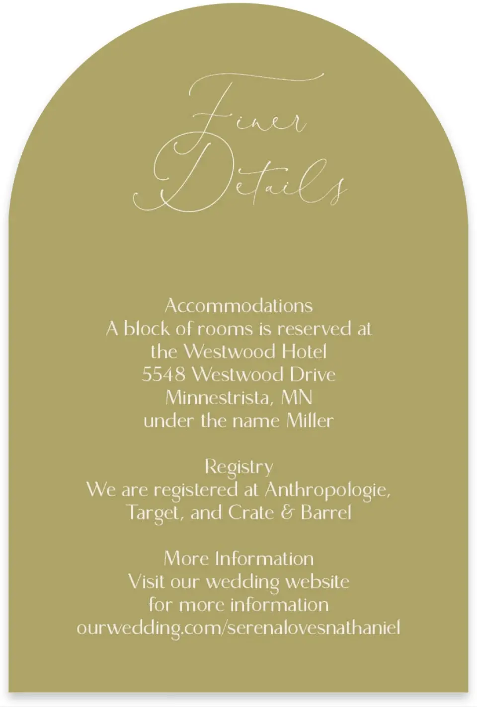 This is a 4" x 6" Wedding Invitation Enclosure Card called Fall Florals printed in full color on Luxe Satin paper