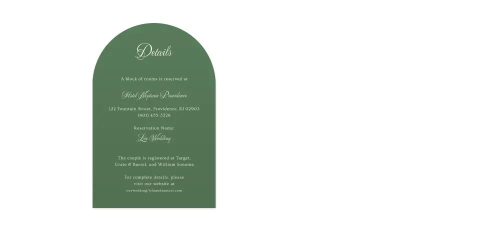 Wedding Invitation Shapes