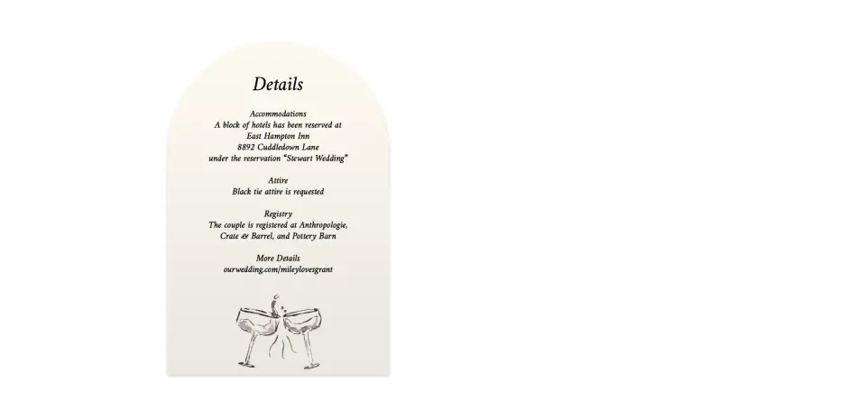 Wedding Invitation Shapes