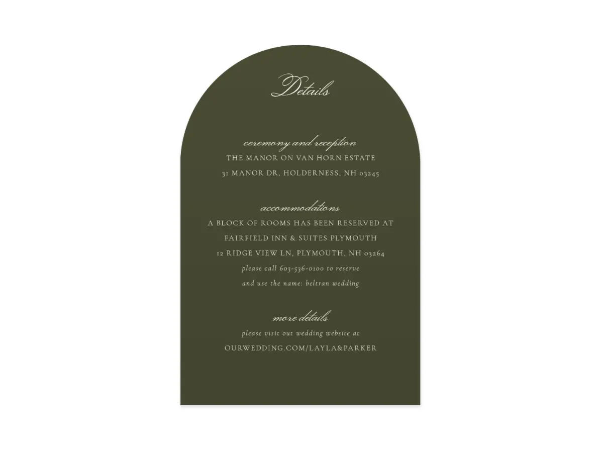 Wedding Invitation Shapes