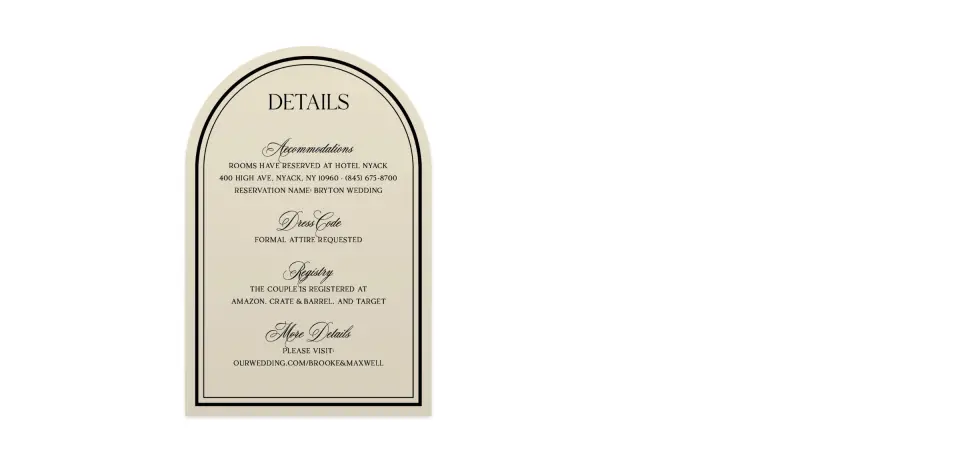 Wedding Invitation Shapes