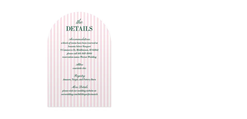Wedding Invitation Shapes
