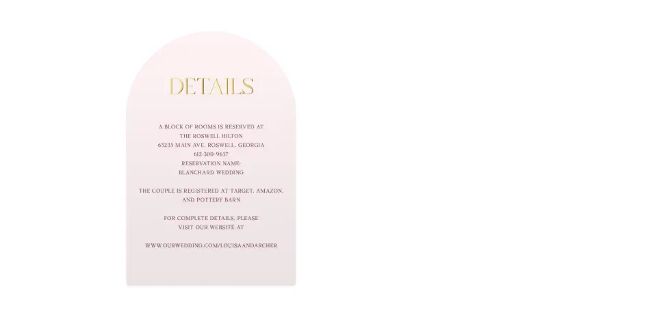 Wedding Invitation Shapes