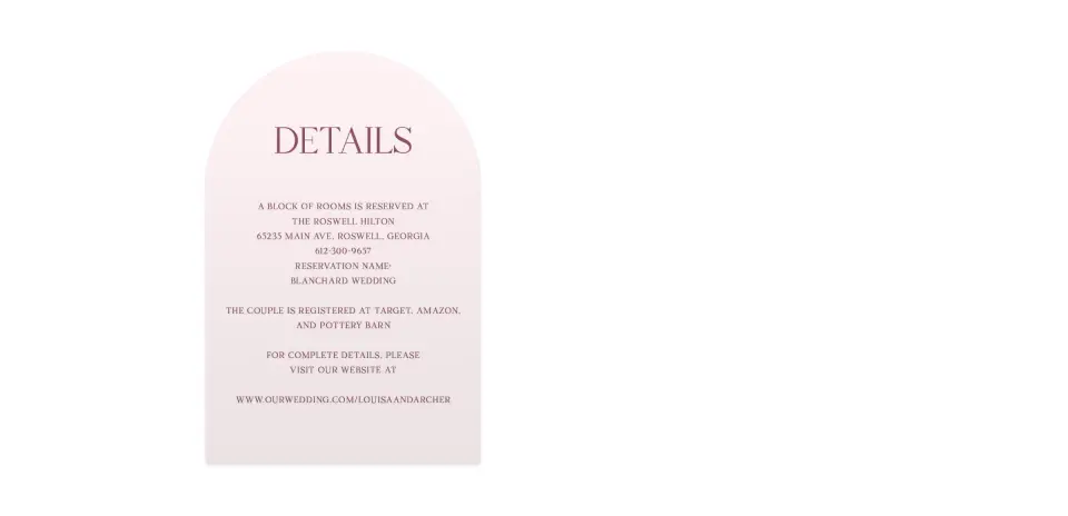 Wedding Invitation Shapes