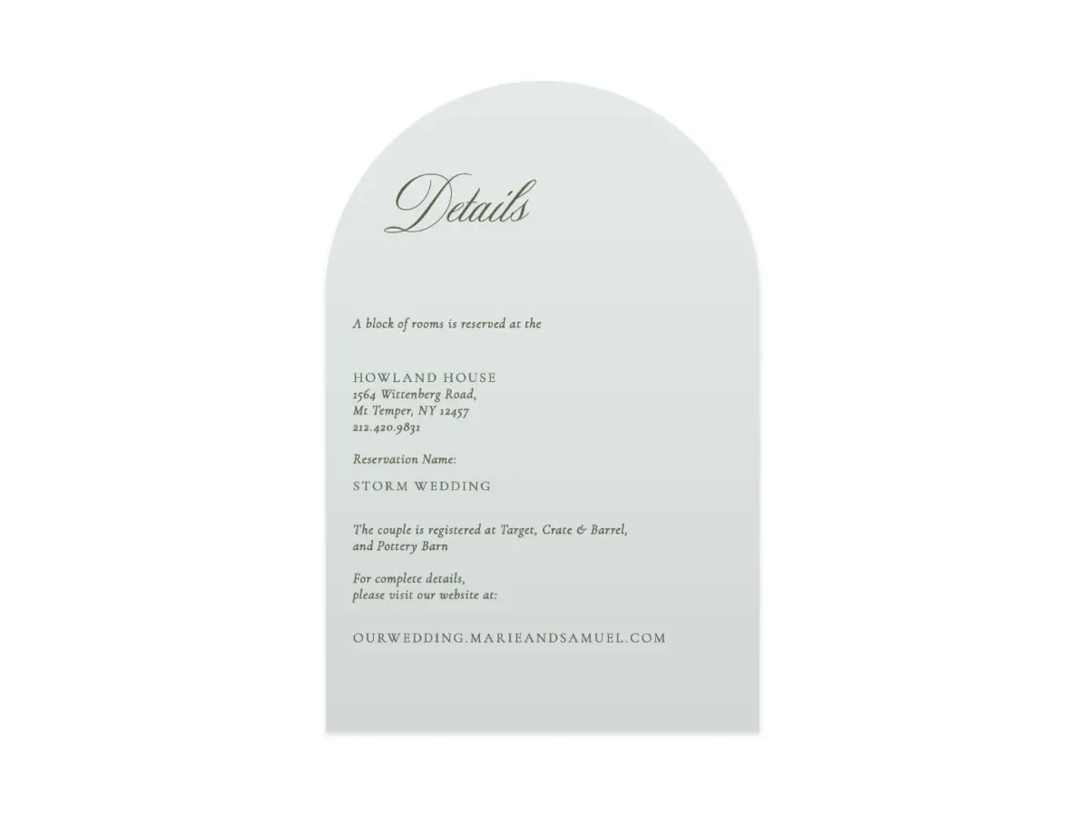 Wedding Invitation Shapes